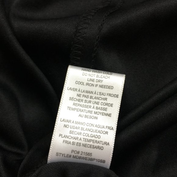 Studio B by Bobeau Hi-Low Maxi Wrap Dress Sz L Womans Black Floral Short Sleeve - Picture 4 of 16